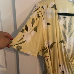 Yellow floral dress